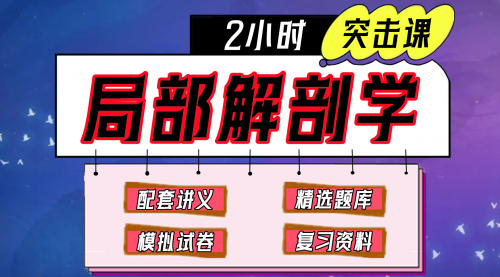 《局部解剖学》期末冲刺-2小时突击课